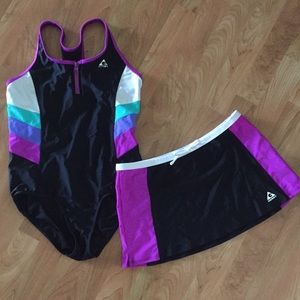 NWOT Bathing suit and matching skirt